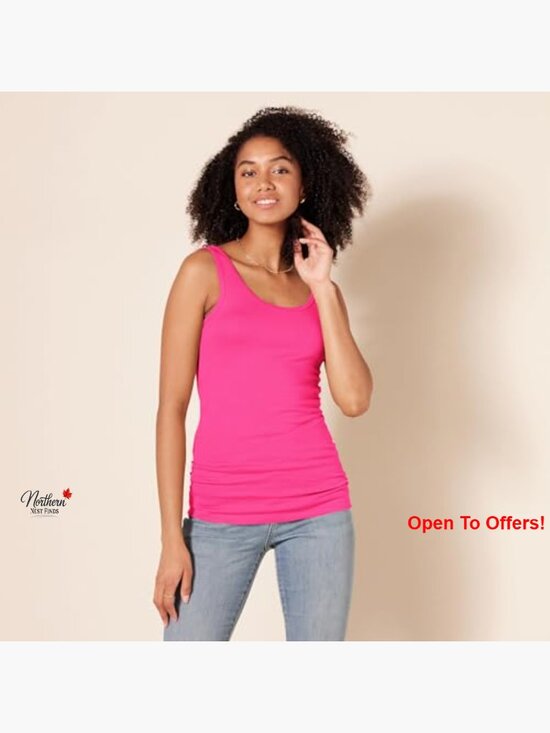 Slim-Fit Cotton Modal Micro Rib Tank Top 2-Pack - Picture 3 of 7